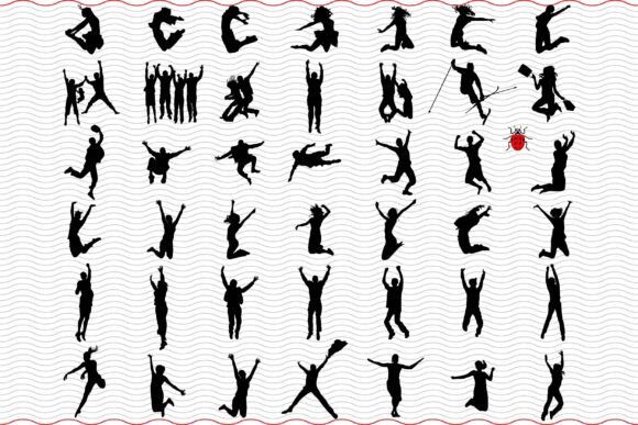 Download Jumpers SVG, Black Silhouettes, Digital - Premium Resources