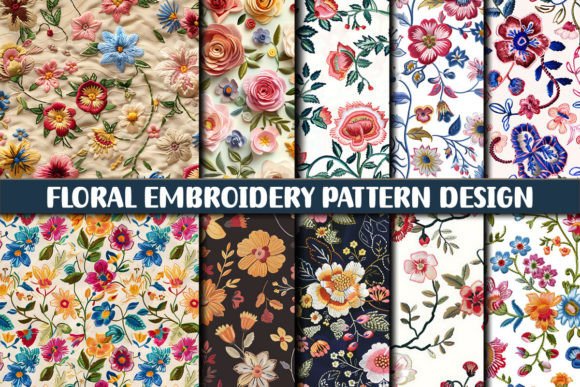 Download Floral Embroidery Pattern Design - Embroidery pattern Collection