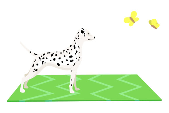 Download Dog Illustration with Cute Pose - Cute Collection