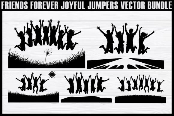 Download Friends Forever Joyful Jumpers Vector - Jumpers Collection