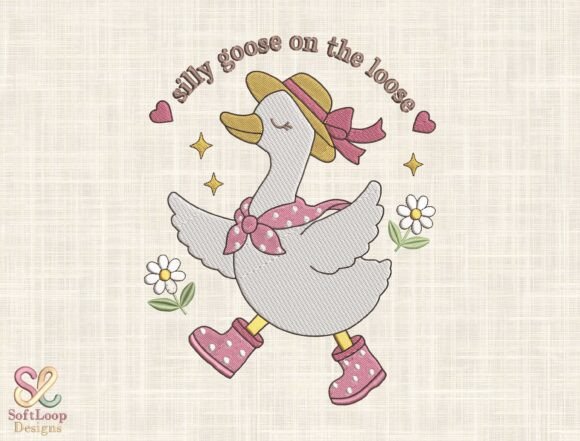 Download Funny Goose Machine Embroidery File - Embroidery file Collection