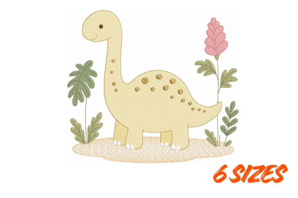 Download Cute Dinosaur Embroidery Design Art - Cute Collection